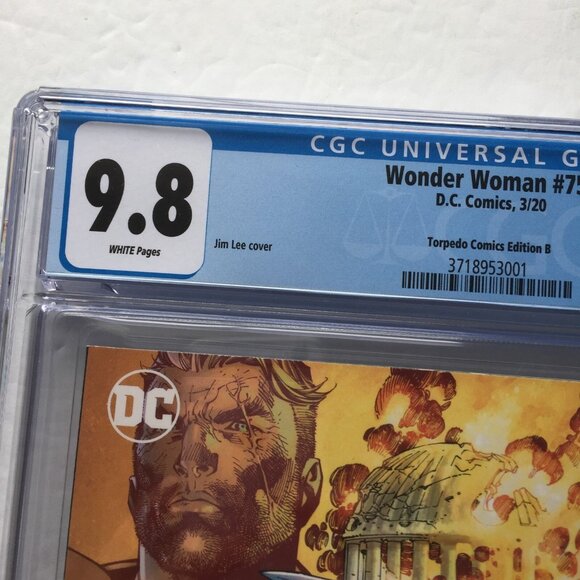 2020 DC Comics Wonder Woman Jim Lee Torpedo Comics Variant CGC 9.8 - Picture 4 of 12